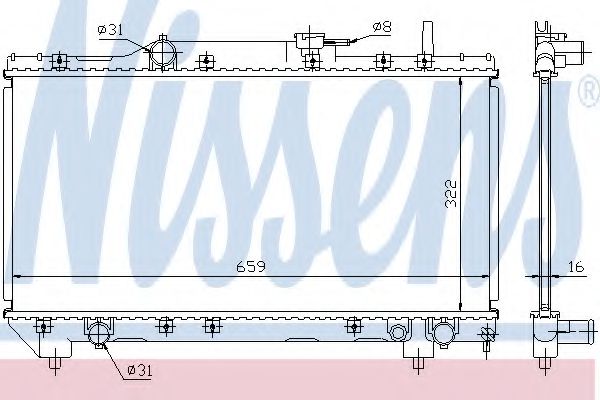 Imagine Radiator, racire motor NISSENS 64838A