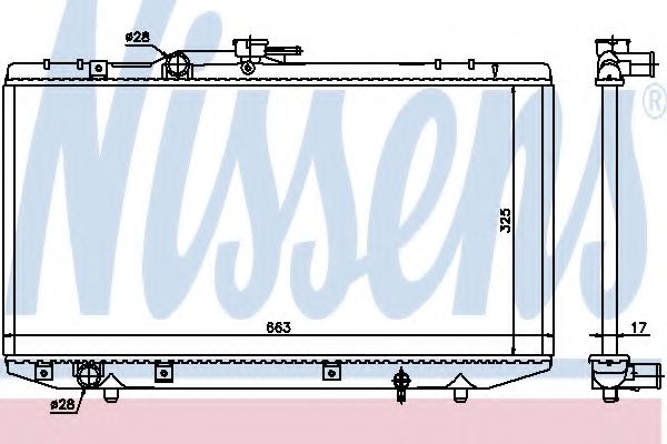 Imagine Radiator, racire motor NISSENS 64843