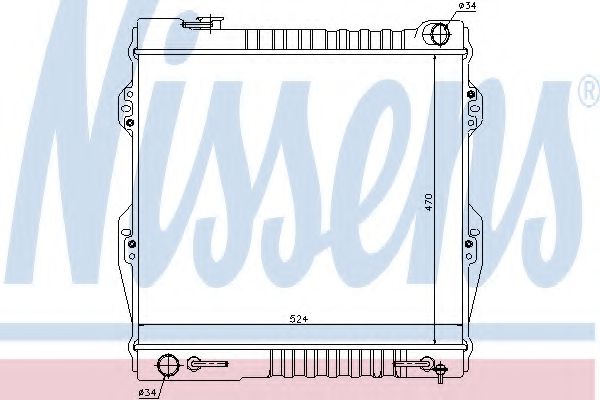 Imagine Radiator, racire motor NISSENS 64847