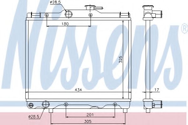 Imagine Radiator, racire motor NISSENS 64849