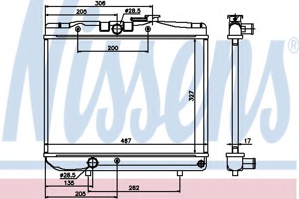 Imagine Radiator, racire motor NISSENS 64880