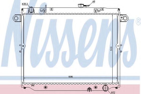 Imagine Radiator, racire motor NISSENS 64882