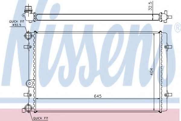 Imagine Radiator, racire motor NISSENS 65011