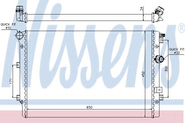 Imagine Radiator, racire motor NISSENS 65015