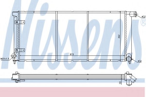 Imagine Radiator, racire motor NISSENS 65175