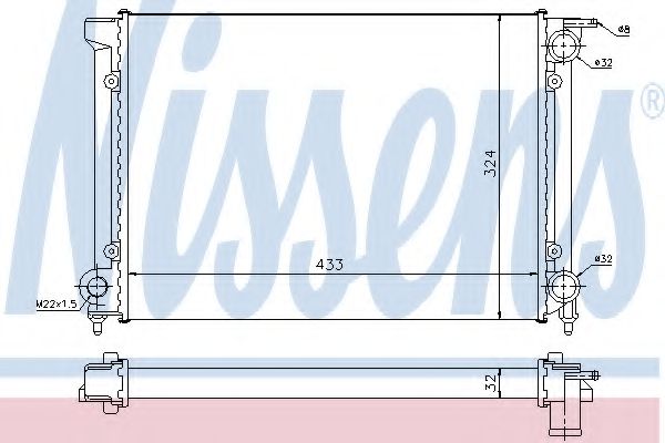 Imagine Radiator, racire motor NISSENS 651811