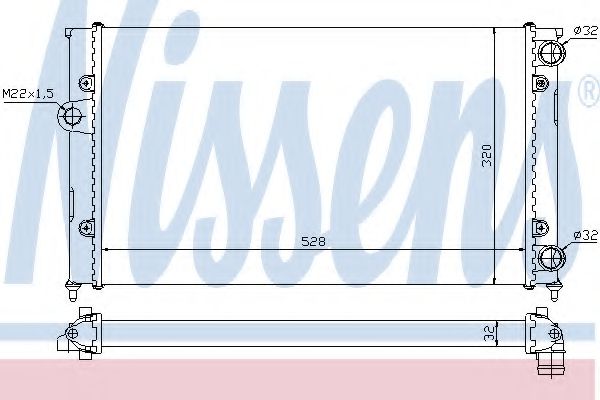 Imagine Radiator, racire motor NISSENS 651941