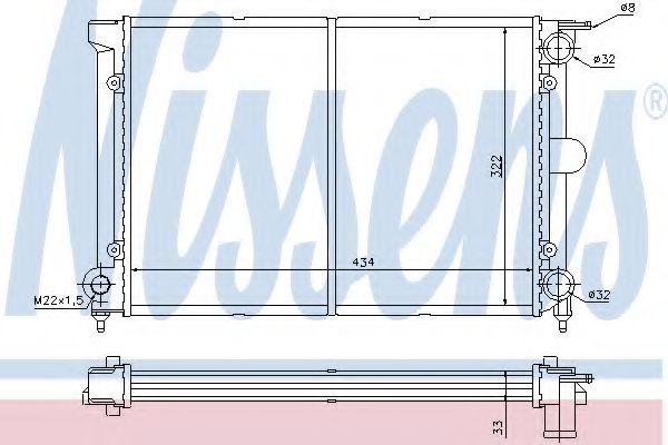 Imagine Radiator, racire motor NISSENS 65195