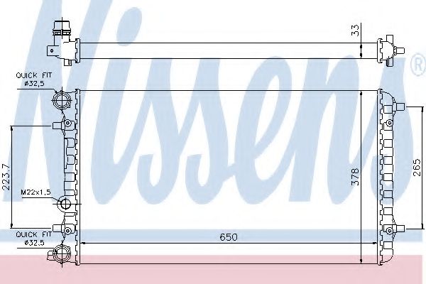 Imagine Radiator, racire motor NISSENS 65228