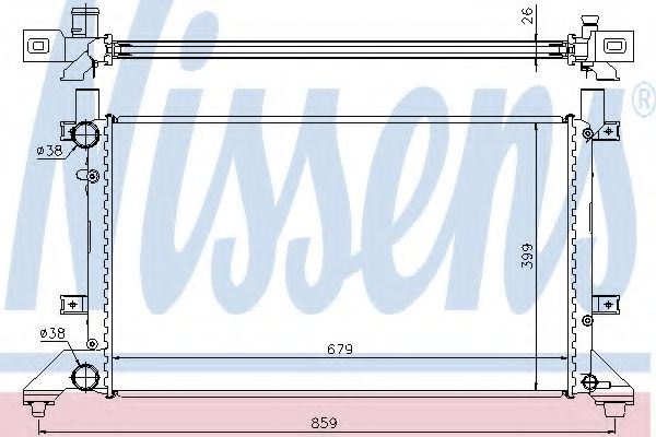 Imagine Radiator, racire motor NISSENS 65231A