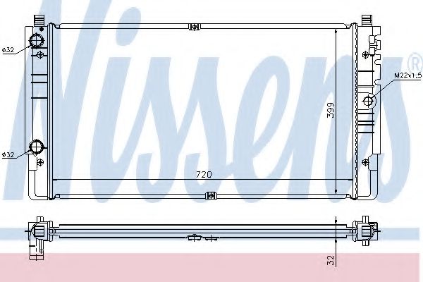 Imagine Radiator, racire motor NISSENS 65238A