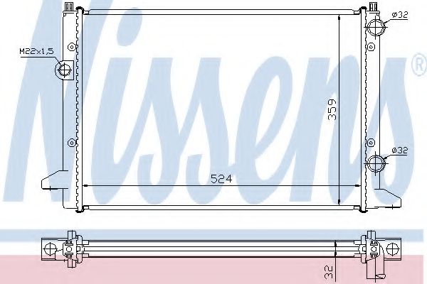 Imagine Radiator, racire motor NISSENS 65253