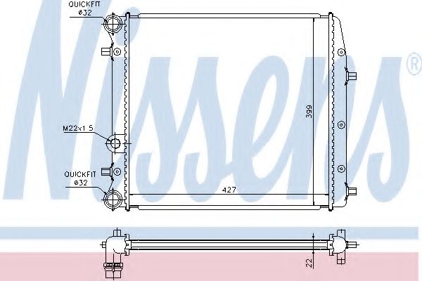 Imagine Radiator, racire motor NISSENS 652691