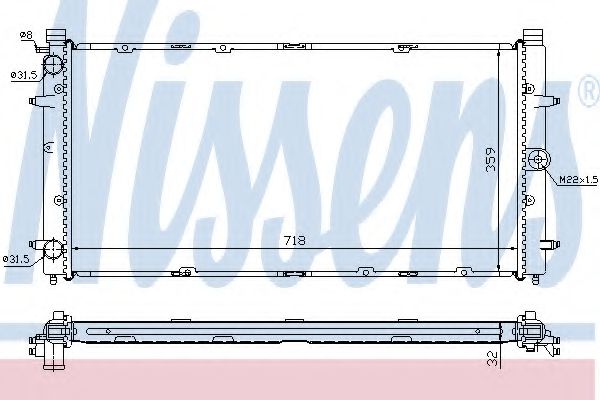 Imagine Radiator, racire motor NISSENS 65273A