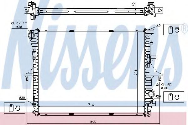 Imagine Radiator, racire motor NISSENS 65276A