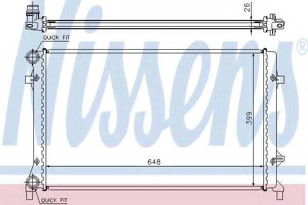 Imagine Radiator, racire motor NISSENS 65277