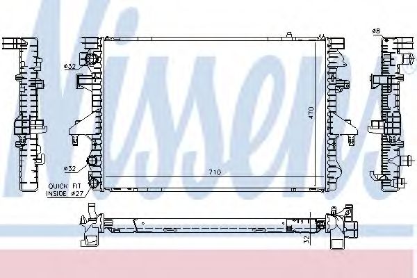 Imagine Radiator, racire motor NISSENS 65282A