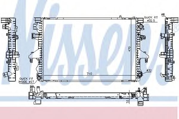 Imagine Radiator, racire motor NISSENS 65283A