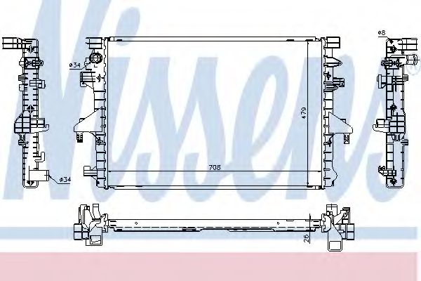 Imagine Radiator, racire motor NISSENS 65285