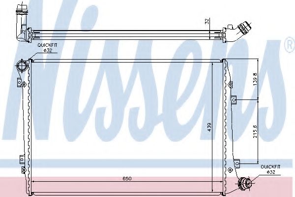 Imagine Radiator, racire motor NISSENS 65291A