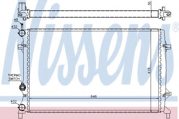 Radiator, racire motor NISSENS 65296