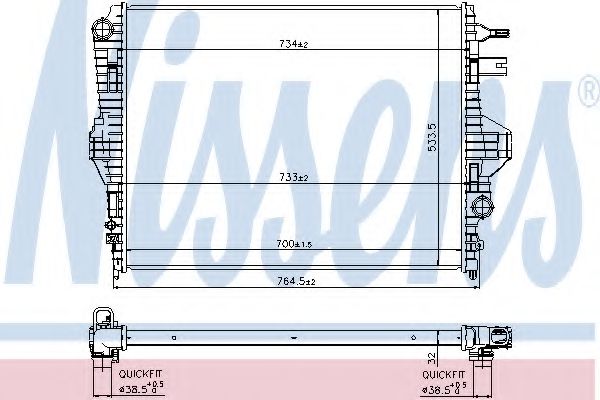 Imagine Radiator, racire motor NISSENS 65297