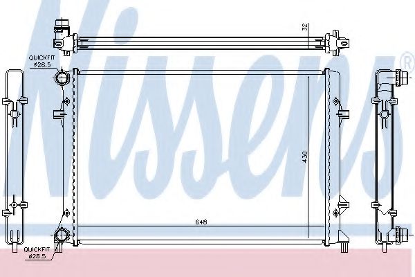 Imagine Radiator, racire motor NISSENS 65307