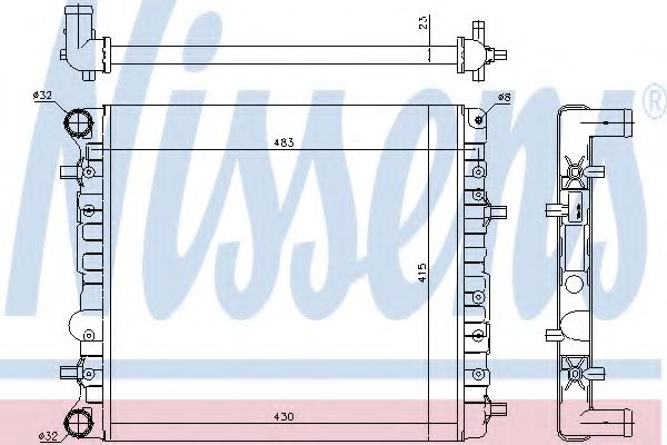 Imagine Radiator, racire motor NISSENS 65325