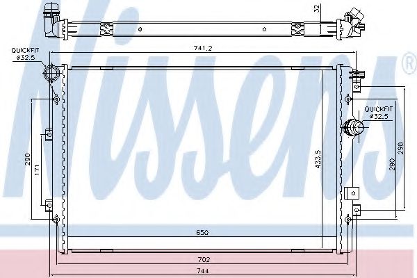 Imagine Radiator, racire motor NISSENS 65330