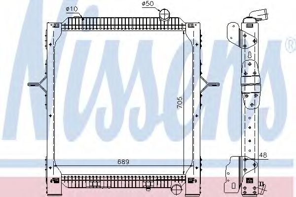 Imagine Radiator, racire motor NISSENS 65476