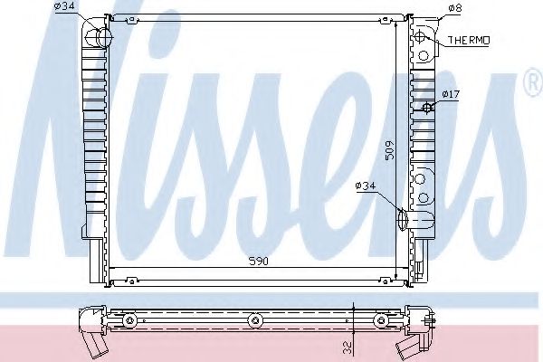 Imagine Radiator, racire motor NISSENS 65508A