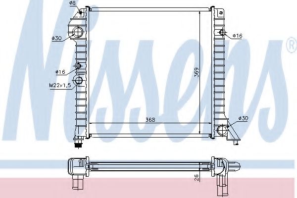 Imagine Radiator, racire motor NISSENS 65518