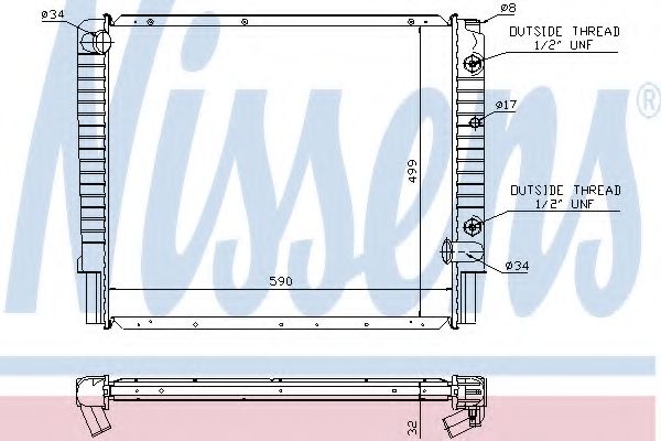 Imagine Radiator, racire motor NISSENS 65523A