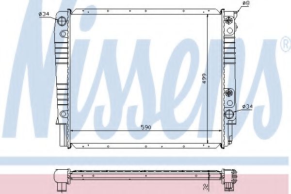 Imagine Radiator, racire motor NISSENS 65530A