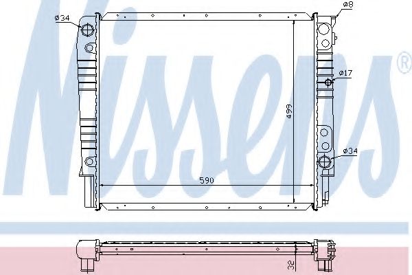 Imagine Radiator, racire motor NISSENS 65531A