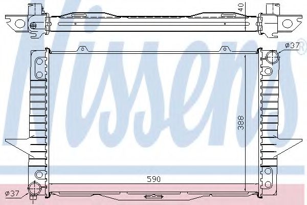 Imagine Radiator, racire motor NISSENS 65536A