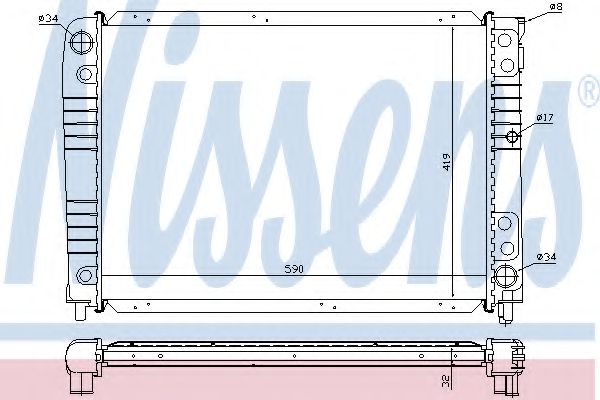 Imagine Radiator, racire motor NISSENS 65537A