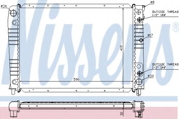 Imagine Radiator, racire motor NISSENS 65538A