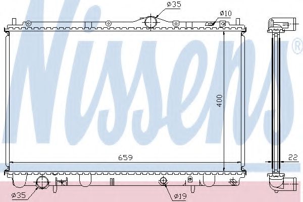 Imagine Radiator, racire motor NISSENS 65543A