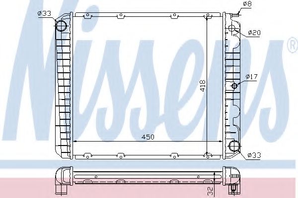 Imagine Radiator, racire motor NISSENS 65545A