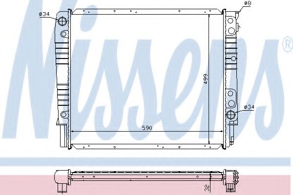 Imagine Radiator, racire motor NISSENS 65550A