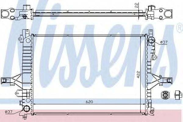 Imagine Radiator, racire motor NISSENS 65558A