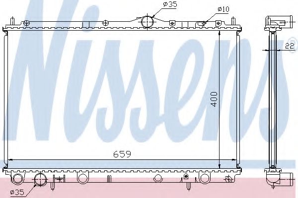 Imagine Radiator, racire motor NISSENS 65559A