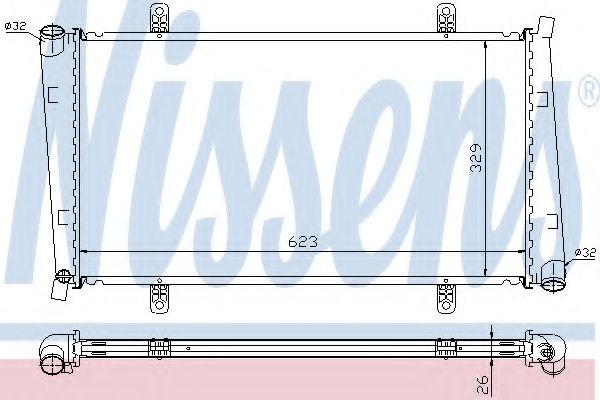 Imagine Radiator, racire motor NISSENS 65560A