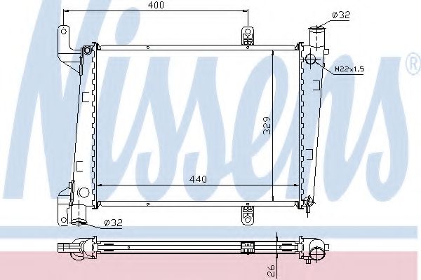 Imagine Radiator, racire motor NISSENS 65561A