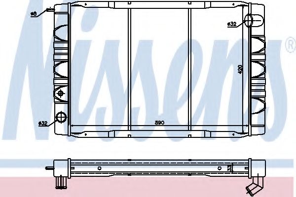 Imagine Radiator, racire motor NISSENS 65610