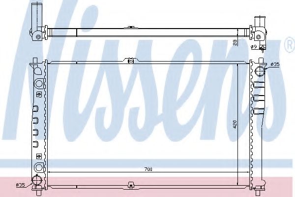 Imagine Radiator, racire motor NISSENS 66618