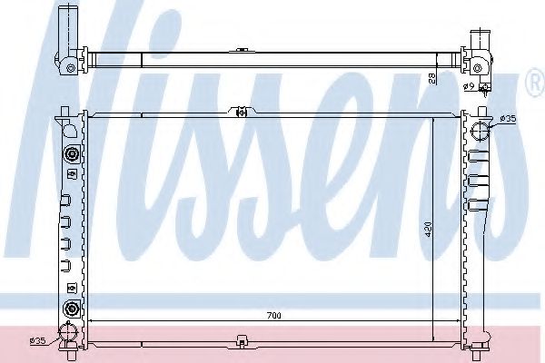 Imagine Radiator, racire motor NISSENS 66619