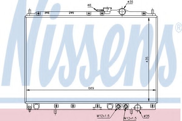 Imagine Radiator, racire motor NISSENS 66628