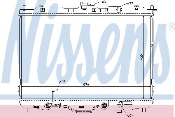 Imagine Radiator, racire motor NISSENS 66636